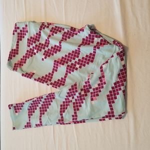 🆕 LuLaRoe Leggings TC Light Blue and Purple NWOT